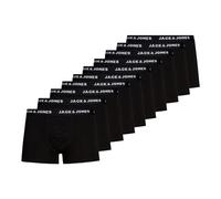 JACK & JONES Herren Boxershorts schwarz / weiß, Größe L, 5227707 Schwarz / Weiß L