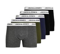 Jack & Jones JACBASIC WHITE WB TRUNKS 5er Pack XXL Forest Night Navy Blazer - Dark Grey Melange - Black - Black 12214455 (823194) verschiedene XXL
