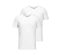 JACK & JONES Male T-Shirt 2er-Pack Einfarbig T-Shirt
