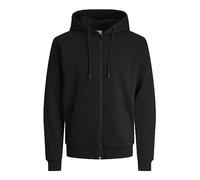 Jack & Jones Sweatjacke BRADLEY mit Kapuze und Reißverschluss Black Größe M