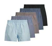 JACK & JONES Herren Jacmilano Fünferpack Boxershorts Chambray Blue Troposphere/City Skyline/Naval/Schwarz Mehrfarbig M