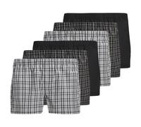JACK AND JONES JACK&JONES Herren Web-Boxershorts, 6er Pack - JACMILANO WOVEN BOXERS 6 PACK , Baumwolle (TB_12281678-6P) 2XL Schwarz/Grau