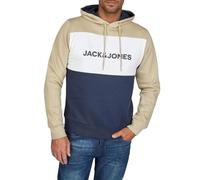 Jack & Jones Hoodie Herren mit Druck JWHLOGO BLOCKING Regular Fit