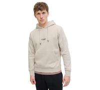 Jack & Jones Hoodie Sweat in Beige mit kleinem Logo L Regular Fit