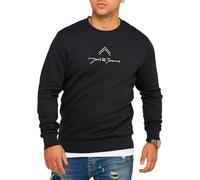 JACK & JONES Infinity Herren Sweatshirt Austin Pullover Sweater (DE/NL/SE/PL, Alphanumerisch, M, Regular, Regular, Black)