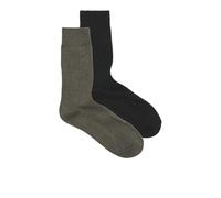 JACK & JONES Jac Premium Socks 2 Pack Noos, Black/Pack:Olive Night Melange,Einheitsgröße
