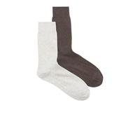 JACK & JONES Jac Premium Socks 2 Pack Noos, Light Grey Melange/Pack:Chocolate Plum Melange,Einheitsgröße