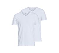 JACK & JONES Male T-Shirt 2er-Pack Einfarbig T-Shirt