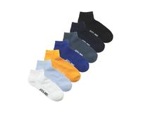 Jack & Jones Socken Jacchester Solid Short 7er-Set Schwarz, Blau, Orange & Weiß