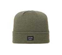 Beanie JACK & JONES "JACDNA BEANIE NOOS", Damen, grün (dusty olive), Strick, Materialmix, unifarben, casual, Mützen (35807117-0) dusty olive