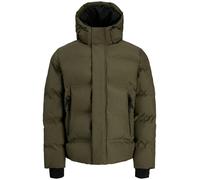Steppjacke JACK & JONES "JCOFUSION PUFFER JACKET", Herren, Gr. L, grape leaf, Web, Obermaterial: 100% Polyester, unifarben, normal, Rippbündchen, Jacken Steppjacke (75076931-L) grape leaf