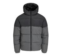 Jack & Jones Steppjacke JJMAZE PUFFER HOOD Damen Gr. M – Castlerock (Asphalt Blocking), Polyester