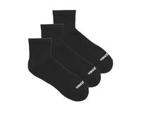 Freizeitsocken JACK & JONES "JACLUCA SHORT TENNIS SOCKS 3 PACK NOOS", Herren, schwarz (schwarz pack:schwarz, schwarz), Baumwollmischung, unifarben, Socken (13384616-0) schwarz pack:schwarz, schwarz
