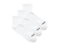 Freizeitsocken JACK & JONES "JACLUCA SHORT TENNIS SOCKS 3 PACK NOOS", Herren, weiß (weiß pack:weiß, weiß), Baumwollmischung, unifarben, Socken (94627443-0) weiß pack:weiß, weiß