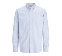 Jack & Jones "JPRBLUHARVEY OXFORD L/S SHIRT SN" Baumwolle, regular fit (62575361-L) dusty blau stripes:regular fit