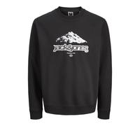 JACK & JONES Jcoflare Front Print Sweat Crew Neck