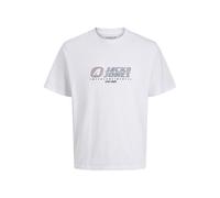 JACK&JONES - JCOTIER FRONT PRINT TEE SS CN SN JNR bright white - Gr. - 176