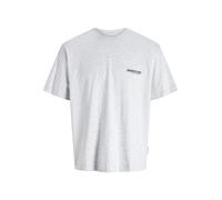 JACK&JONES - JCOUNION BACK PRINT TEE SS CREW NOOS white melange - Gr. - S