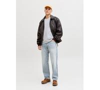 Loose-fit-Jeans JACK & JONES "JJIEDDIE JJORIGINAL", Herren, Gr. 31, Länge 30, blau denim, Denim/Jeans, Obermaterial: 100% Baumwolle, Abriebeffekte, loose fit, Jeans (88587904-31) blau denim