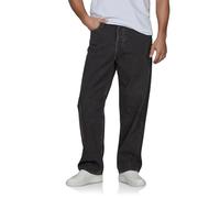 JACK & JONES Jeans Herren Baggy Fit Baumwolle JJIALEX JJCOOPER Weite Jeanshose Hose Denim, Länge:32L, Farbe:Black Denim (12281038), Weite:36W