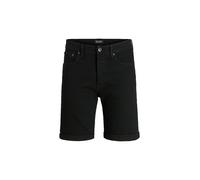 Shorts JACK & JONES "JJIRICK JJORIGINAL SHORTS SQ 330", Herren, Gr. L, N-Gr, schwarz (schwarz denim), Denim/Jeans, Obermaterial: 76% Baumwolle, 22% Polyester, 2% Elasthan, Abriebeffekte, modisch, norm