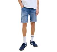 JACK & JONES Male Jeans-Shorts Regular Fit Jeans-Shorts | Regular Fit, Washed, Über dem Knie, Casual, Bei max. 30°C waschen