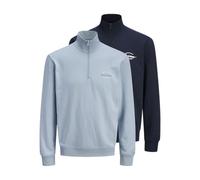 JACK & JONES Jjbrandon Sweat Half Zip 2Pk Mp