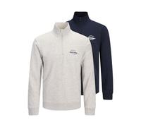 JACK & JONES Jjbrandon Sweat Half Zip 2Pk Mp