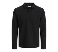 Jack & Jones Langarm-Polo Austin Herren - Regular Fit, Jersey - M Schwarz Classic