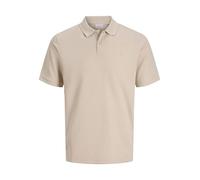 Jack & Jones Poloshirt JJEAUSTIN POLO SS NOOS Herren Moonbeam Größe M Jersey Regular Fit