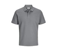 Poloshirt JACK & JONES "JJEAUSTIN POLO SS NOOS", Herren, Gr. M, ultimate grau detail:classic, Jersey, Obermaterial: 58% Polyester, 40% Baumwolle, 2% Elasthan, unifarben, modisch, regular fit taillenbe