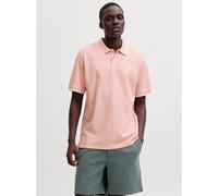 Jack & Jones "JJEAUSTIN POLO SS NOOS" Materialmix, regular fit (36137323-M) peach melba detail:play