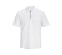 Jack & Jones Poloshirt Austin Zip in Weiß XXL Regular Fit