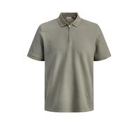 JACK & JONES Jjeaustin Zip Polo Ss Noos | Standard-Passform, einfarbig, kurze Ärmel, lässig, maximale Temperatur 40 °C, Schonwaschgang