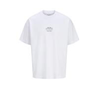JACK&JONES - JJEBARRON STUDIO TEE SS O-NECK SN White - Gr. - XXL