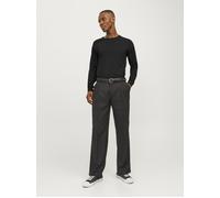 JACK&JONES - JJEBASIC O-NECK TEE L/S NOOS Black - Gr. - M
