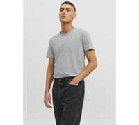JACK&JONES - JJEBASIC O-NECK TEE S/S NOOS Light Grey Melange - Gr. - XXL