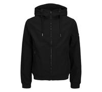 JACK & JONES Softshelljacke mit Reißverschlusstaschen in Black, Größe L