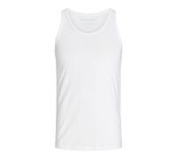 Muskelshirt JACK & JONES "BASIC TANK TOP", Herren, Gr. XXL, weiß, Jersey, Obermaterial: 100% Baumwolle, unifarben, lässig geschnitten normal, Rundhals, Shirts (10406550-XXL) weiß