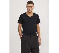 JACK&JONES - JJEBASIC V-NECK TEE S/S NOOS black - Gr. - XL