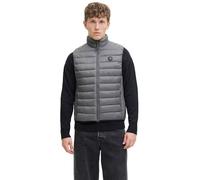 Steppweste JACK & JONES "JJEBRADLEY LIGHT BODYWARMER COLLAR NOOS", Herren, Gr. XS, castlerock, Web, Obermaterial: 100% Nylon, unifarben, regular fit taillenbedeckt, Westen Steppweste (47542122-XS)