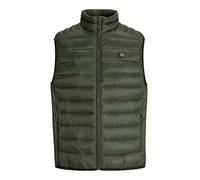 Steppweste JACK & JONES "JJEBRADLEY LIGHT BODYWARMER COLLAR NOOS", Herren, Gr. S, rosin, Web, Obermaterial: 100% Nylon, unifarben, regular fit taillenbedeckt, Westen (62742223-S) rosin