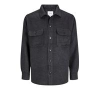 Jack & Jones Bradley Ollie Overshirt Grau L Mann (Herstellerartikelnummer: 12257199-Black-L)