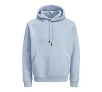 Kapuzensweatshirt JACK & JONES "JJEBRADLEY SWEAT HOOD NOOS", Herren, Gr. XXL, celestial blau, angeraute Sweatware, Obermaterial: 65% Polyester, 35% Baumwolle, unifarben, relaxed fit normal, ohne Aussc