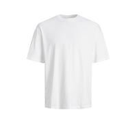 Jack & Jones Herren T-Shirt JJEBRADLEY gerippter Rundhalsausschnitt Weiß Größe L