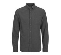 JACK&JONES - JJECLASSIC MELANGE SHIRT LS NOOS dark grey melange - Gr. - M