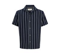 Jack & Jones - Bekleidung Jorcoba Stripe Resort Shirt Ss Sn Jnr - Blau - Größe 10A