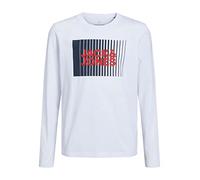 JACK & JONES JUNIOR Jungen JJECORP Logo Tee Play LS O-Neck NOOS JNR T-Shirt, White, 176