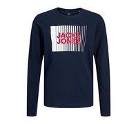 Jack & Jones Langarm-T-Shirt JJECORP Logo Tee Play – Rundhals – Junior