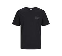 JACK & JONES Herren Rundhals T-Shirt JJECORP Logo O-Neck S M L XL XXL Baumwolle, Größe:XXL, Farbe:Black Small Print/Black 12151955